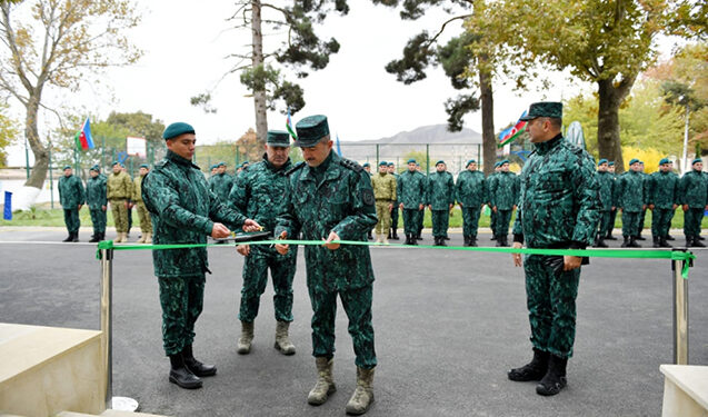 DSX-nin Cəbrayıldakı hərbi hissəsində hərbi xəstəxana, idman və yaşayış kompleksləri istifadəyə verildi – Fotolar