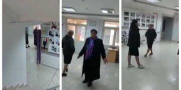 HADİSƏBakıda direktor müəllimləri məktəbə buraxmadı – VİDEO