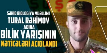 Şəhid biologiya müəllimi Tural Rəhimovun xatirəsinə həsr olunmuş bilik yarışmasının qalibləri bəlli oldu-Foto