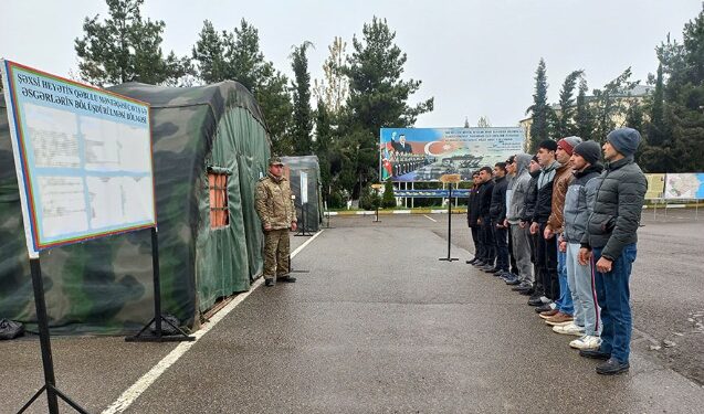 Hərbi vəzifəlilərin təlim toplanışı keçirilir – Fotolar