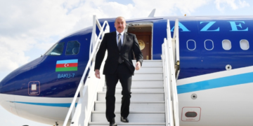 İlham Əliyev Moldovaya getdi – FOTO