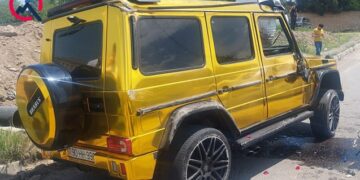 Lüks “Gelandewagen” Gəncədə qəzaya düşdü – Foto