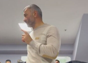 Qurbanovun paltardəyişmə otağında çıxışı – Video