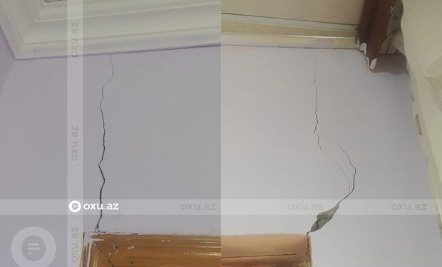 Şirvanda zəlzələ nəticəsində bir neçə evdə çatlar əmələ gəlib – FOTO