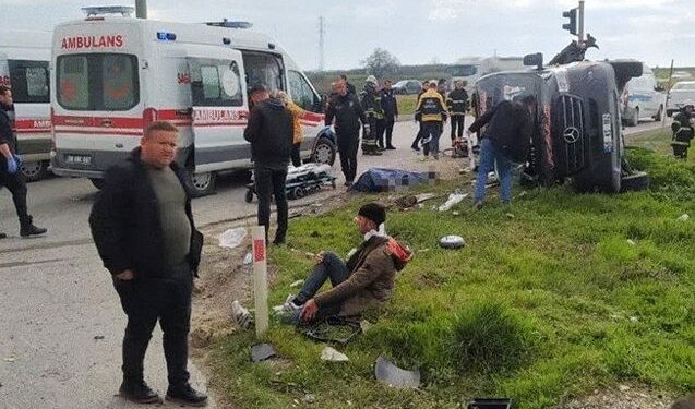 Türkiyədə ağır yol qəzası – 5 ölü, 10 yaralı