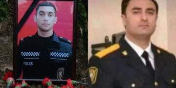 İşğaldan azad edilən ərazidə həlak olan polislər dəfn edildilər – FOTO/VİDEO