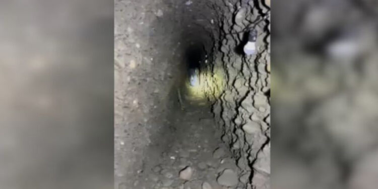 Qırğızıstan sakininin evindən Özbəkistan ərazisinə çıxan tunel tapılıb. “Qafqazinfo” xəbər verir ki, bu barədə Qırğızıstanın Dövlət Milli Təhlükəsizlik Komitəsinin mətbuat xidməti məlumat yayıb. Belə ki, tunel 15 metr dərinlikdə döşəmənin altında qazılıb, uzunluğu isə 130 metrdir. Ətraflı Ads by 0 Reklamınızı SmartBee ilə effektiv edin. Məlum olub ki, saxlanılan şəxsin evindən Özbəkistan sərhədinə qədər təxmini məsafə 50 metrdir. Bildirilib ki, tunel malların və şəxslərin qaçaqmalçılığı məqsədilə istifadə edilib. Evin 38 yaşlı sahibi, qanunsuz fəaliyyətin tərtibatçısı saxlanılıb.