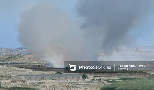 Lökbatan-Xocəsən yolunun kənarında yanğın