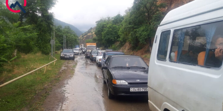 Gəncə-Daşkəsən yolunda hərəkət bərpa olundu – Fotolar
