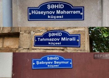 Antiterror tədbirləri zamanı şəhid olan 3 hərbçinin adı Cəlilabadda küçəyə verilib