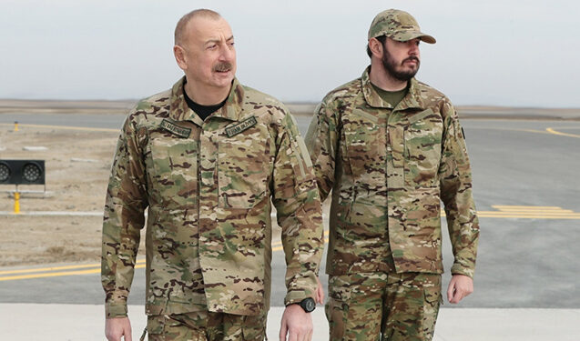 Prezidentlə oğlu Ağdamda təməlqoyma mərasimində iştirak etdilər – YenilənirAzərbaycan Prezidenti İlham Əliyev və oğlu Heydər Əliyev sentyabrın 19-da Ağdam rayonunun Eyvazxanbəyli kəndinin təməlqoyma mərasimində iştirak ediblər.  “Qafqazinfo” xəbər verir ki, bu barədə Prezidentin Mətbuat xidməti məlumat yayıb.  ***  Prezident İlham Əliyev Ağdam rayonunun Kəngərli kəndində aparılan bərpa işləri ilə tanış olub.  ***  Prezident İlham Əliyev Ağdam Sənaye Parkında müxtəlif təyinatlı ayaqqabıların istehsalı zavodunun açılışında iştirak edib.  ***  Prezident İlham Əliyev Ağdam Sənaye Parkında Elektrik paylayıcı avadanlıqların, elektrik yuvalarının və beton yarımstansiyalarının istehsalı zavodunun açılışında iştirak edib.  ***  Prezident İlham Əliyev Ağdam Sənaye Parkında Avtomatlaşdırma və telemexanika sistemlərinin istehsalı zavodunun açılışında iştirak edib.  ***  Prezident İlham Əliyev Ağdam Sənaye Parkında Divar kağızları istehsalı zavodunun açılışında iştirak edib.  ***  Prezident İlham Əliyev Ağdam Sənaye Parkında Havalandırma, yanğınsöndürmə avadanlıqları və metal məmulatları istehsalı zavodunun açılışında iştirak edib.  ***  Prezident İlham Əliyev Ağdam Sənaye Parkında Dam örtükləri istehsalı zavodunun açılışında iştirak edib.