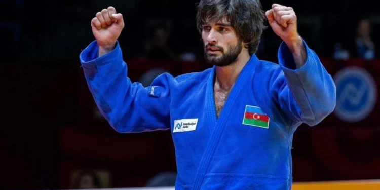 “Böyük Dəbilqə”: Azərbaycan cüdoçusu qızıl medal qazanıb