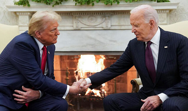 Bayden Trampla görüşdü – Fotolar