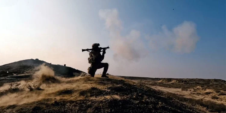 Komando bölmələrinin taktiki-xüsusi təlimindən görüntülər