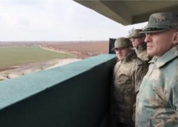 Hikmət Mirzəyev Türkiyə-Suriya sərhədində (VİDEO)