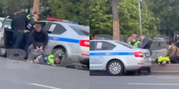 4 yol polisi zabitini küçədə yerə yıxıb qandalladılar – HADİSƏ ANI