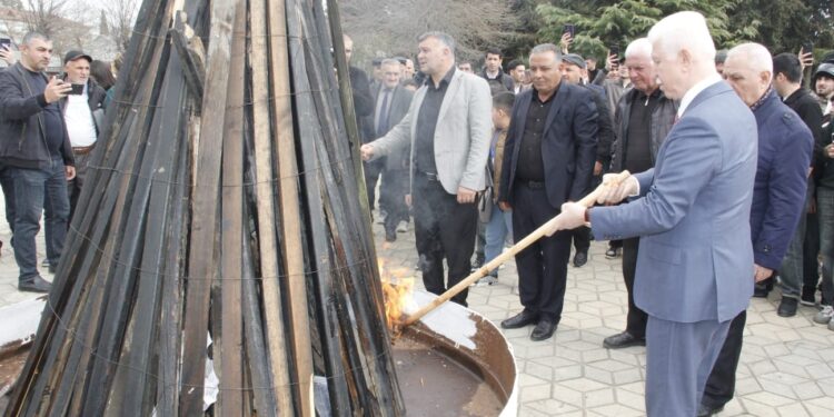 Cəlilabadda Novruz bayramı münasibətilə tədbir keçirilib.