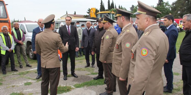 Cəlilabadda “Hərbiləşdirilməmiş ərazi mülki müdafiə dəstələrilə xəbərdarlıq və toplanış üzrə məşqlər” keçirilmişdir 