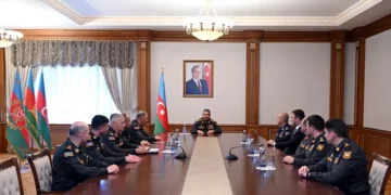 Nazir generallara rütbələrini təqdim etdi – FOTOLAR